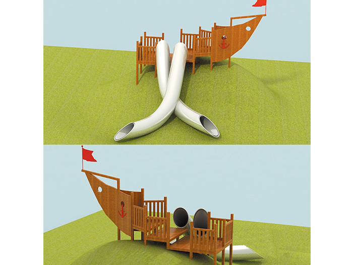 大型不銹鋼滑梯89